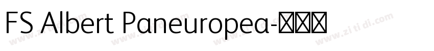 FS Albert Paneuropea字体转换
